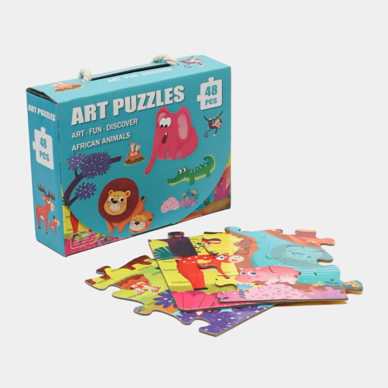 48pc Animal Puzzle Set For Kids