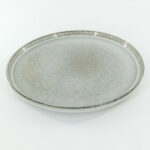 Ceramic-Dinner-Plate-Speckled-Grey-Reactive-Glaze