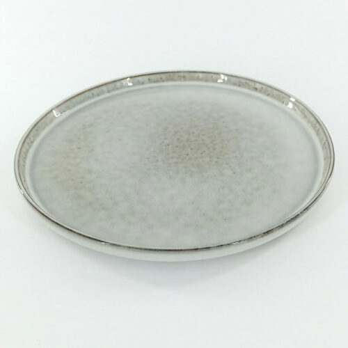 Ceramic-Dinner-Plate-Speckled-Grey-Reactive-Glaze