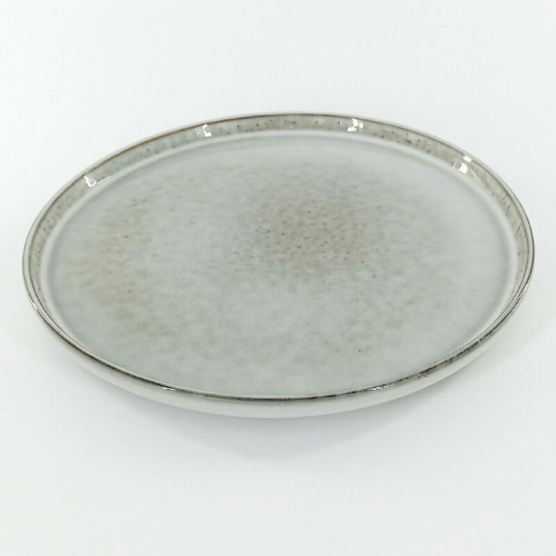 Ceramic-Dinner-Plate-Speckled-Grey-Reactive-Glaze