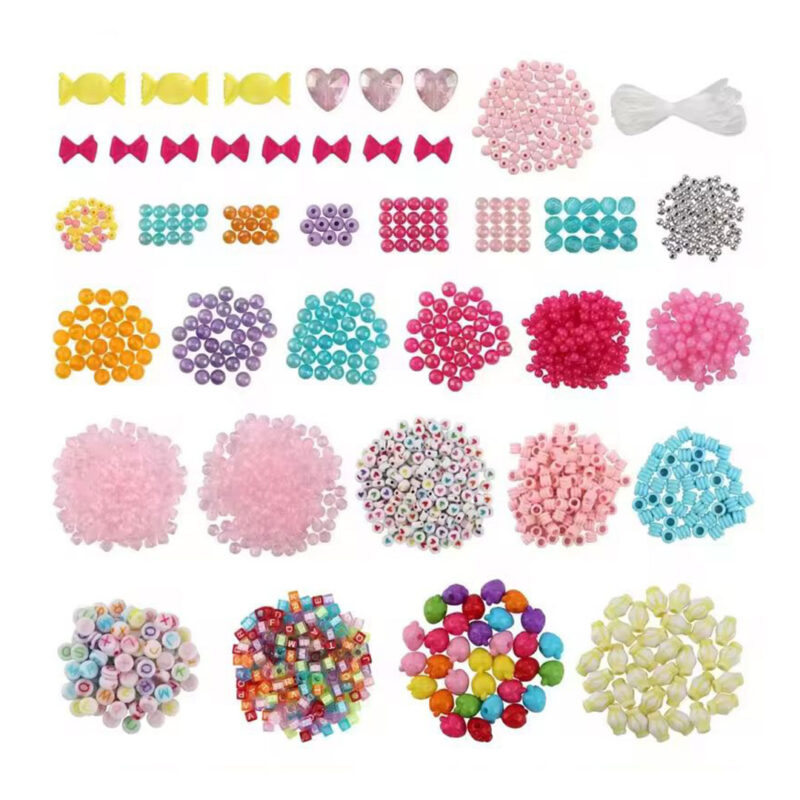 DIY Bracelet Kit for Girls - Emoticon & Letter Beads