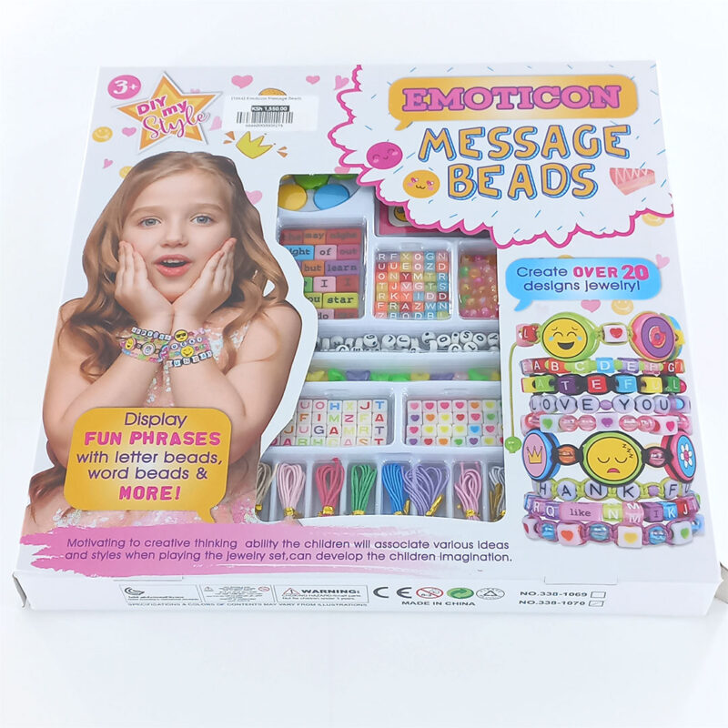DIY Bracelet Kit for Girls - Emoticon & Letter Beads