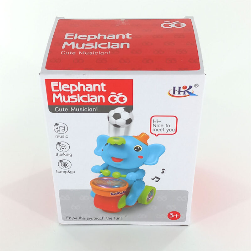 Musical Elephant Drumming Toy