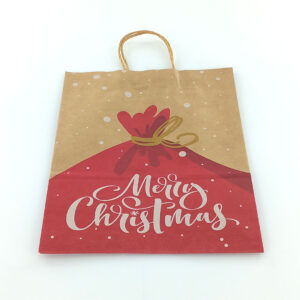 Kraft Paper Christmas Gift Bags – Small, Medium & Large