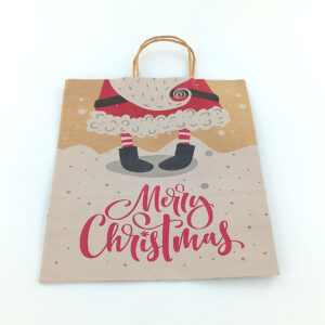 Kraft Paper Christmas Gift Bags – Small, Medium & Large