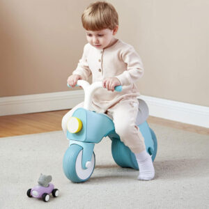 Kids Balance Bike with LED Light & Music - Wide Wheels