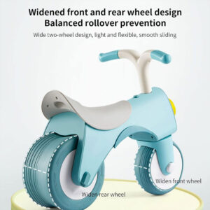Kids Balance Bike with LED Light & Music - Wide Wheels