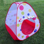 Kids Pop Up Play Tent - Easy Setup Polka Dot Playhouse
