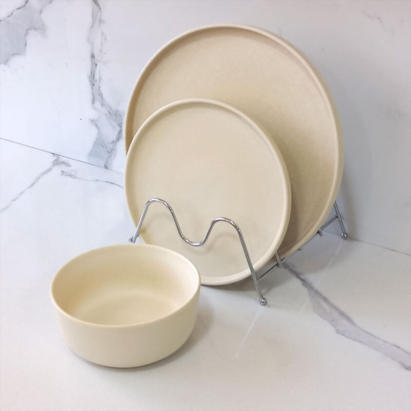 20cm Ceramic Side Plate - Matte Beige