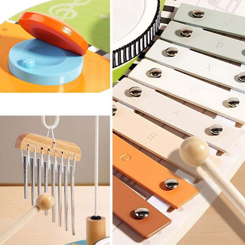 Wooden Drumming Toy Set