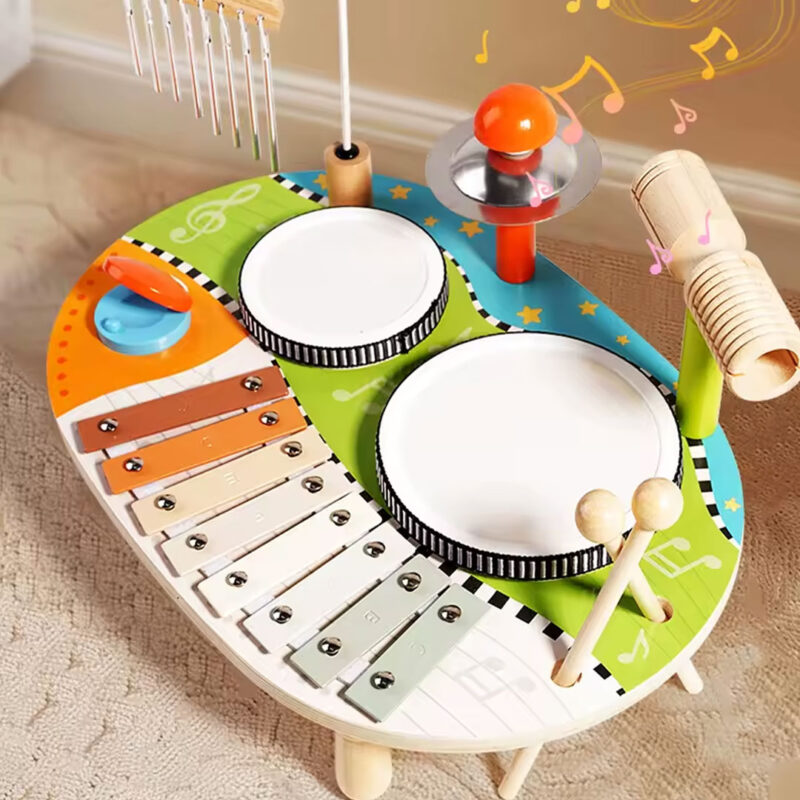 Wooden Drumming Toy Set