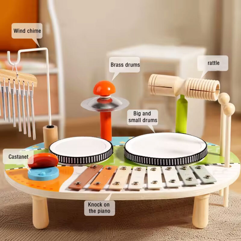 Wooden Drumming Toy Set