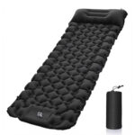 Inflatable Sleeping Mat with Built-in Foot Pump & Pillow