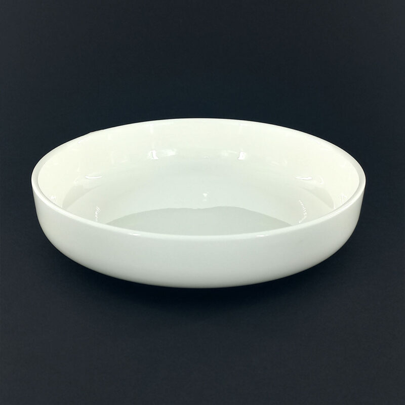 20cm-white-ceramic-deep-plate-3 20cm Glossy White Ceramic Deep Plate
