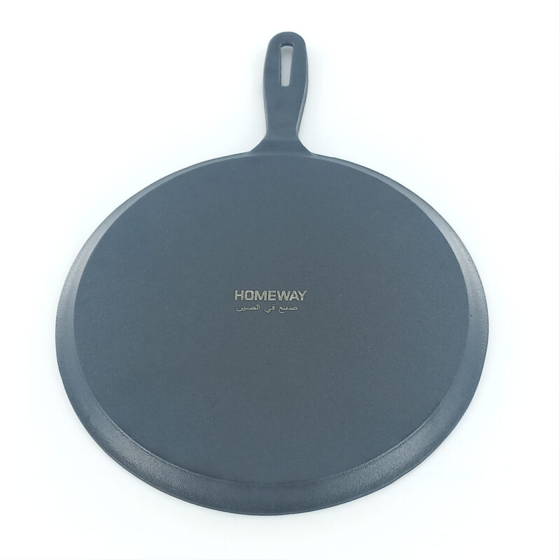 28cm Heavy Duty Pre-Seasoned Cast Iron Pan / Flat Tawa - Homeway