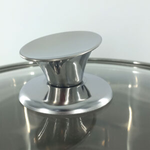 Stainless Steel Cooking Pot with Glass Lid - 24, 26 & 28cm
