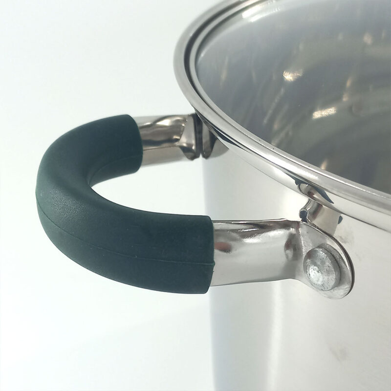 Stainless Steel Cooking Pot with Glass Lid - 24, 26 & 28cm