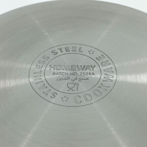 Stainless Steel Cooking Pot with Glass Lid - 24, 26 & 28cm