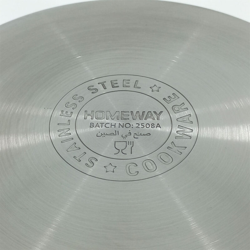 Stainless Steel Cooking Pot with Glass Lid - 24, 26 & 28cm
