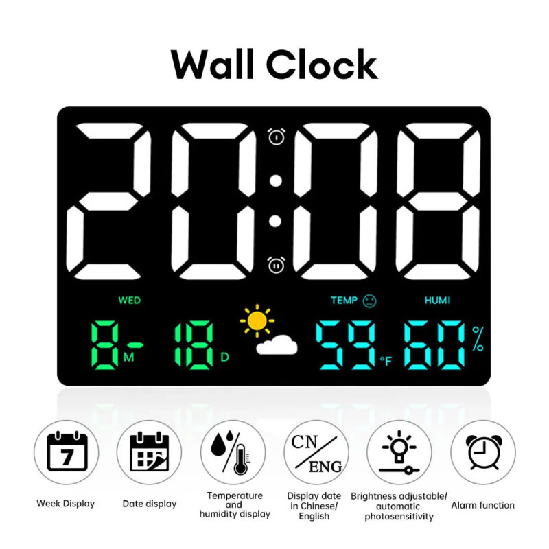 Digital Clock with Large Display
