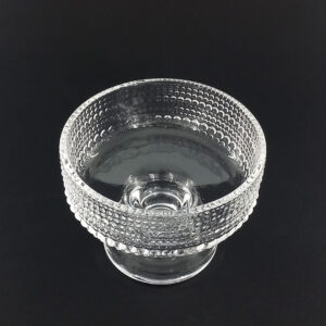 0505-ice-cream-bowl-5 6pc Glass Ice Cream Bowl Set - Bubble Textured Design