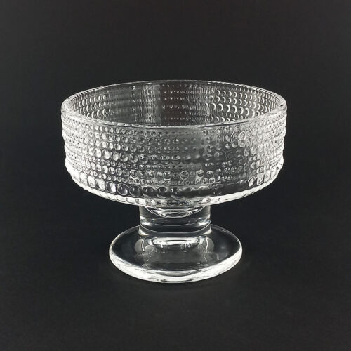 6pc Glass Ice Cream Bowl Set - Bubble Textured Design