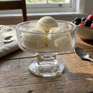 6pc 220ml Clear Glass Ice Cream Bowl Set