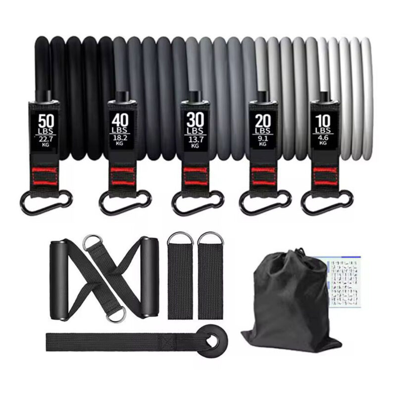 11pc Stackable Resistance Band Set - 4.6kg to 22.7kg
