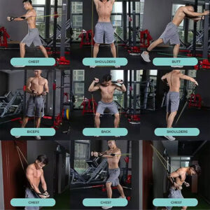 11pc Stackable Resistance Band Set - 4.6kg to 22.7kg