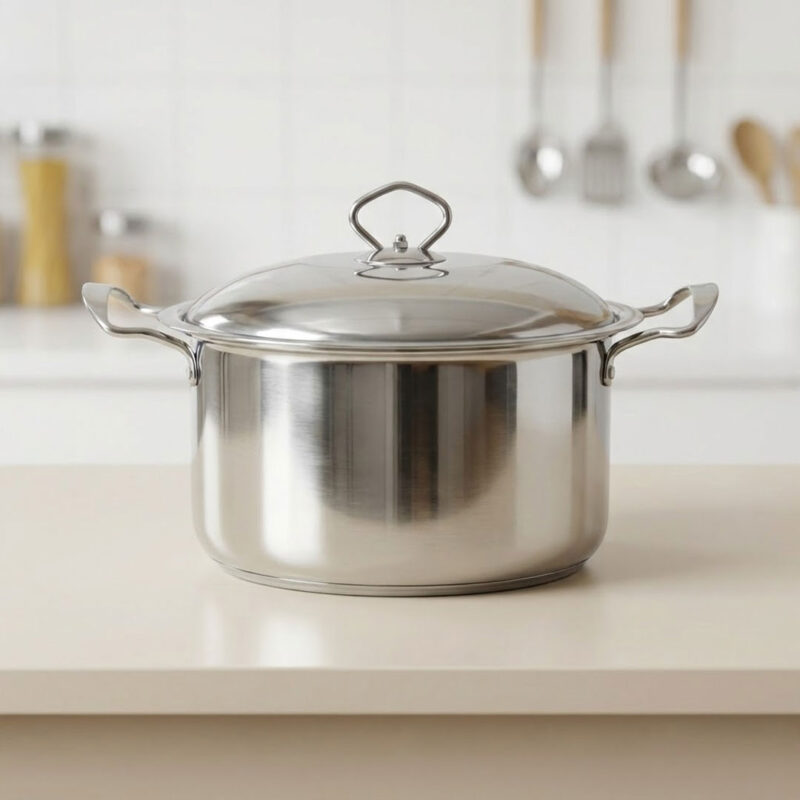 Stainless Steel Pot with Induction Base