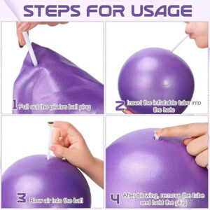 25cm-yoga-ball-2 Mini Pilates or Yoga Ball 25cm - Anti-Burst, Non-Slip Surface
