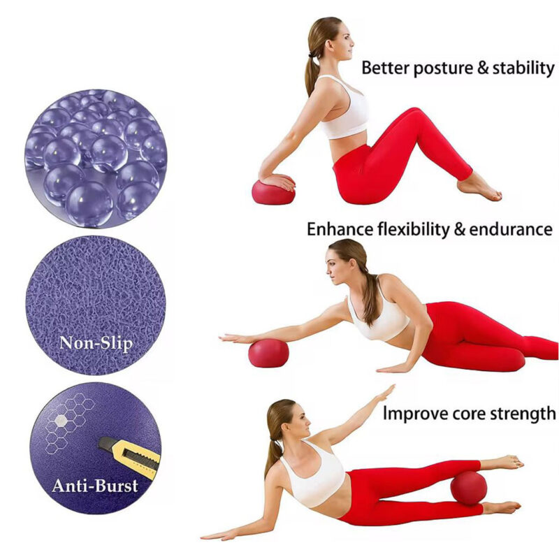25cm-yoga-ball-3 Mini Pilates or Yoga Ball 25cm - Anti-Burst, Non-Slip Surface