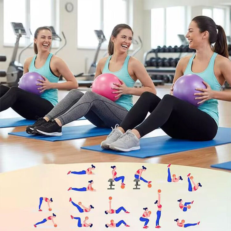 25cm-yoga-ball-6 Mini Pilates or Yoga Ball 25cm - Anti-Burst, Non-Slip Surface