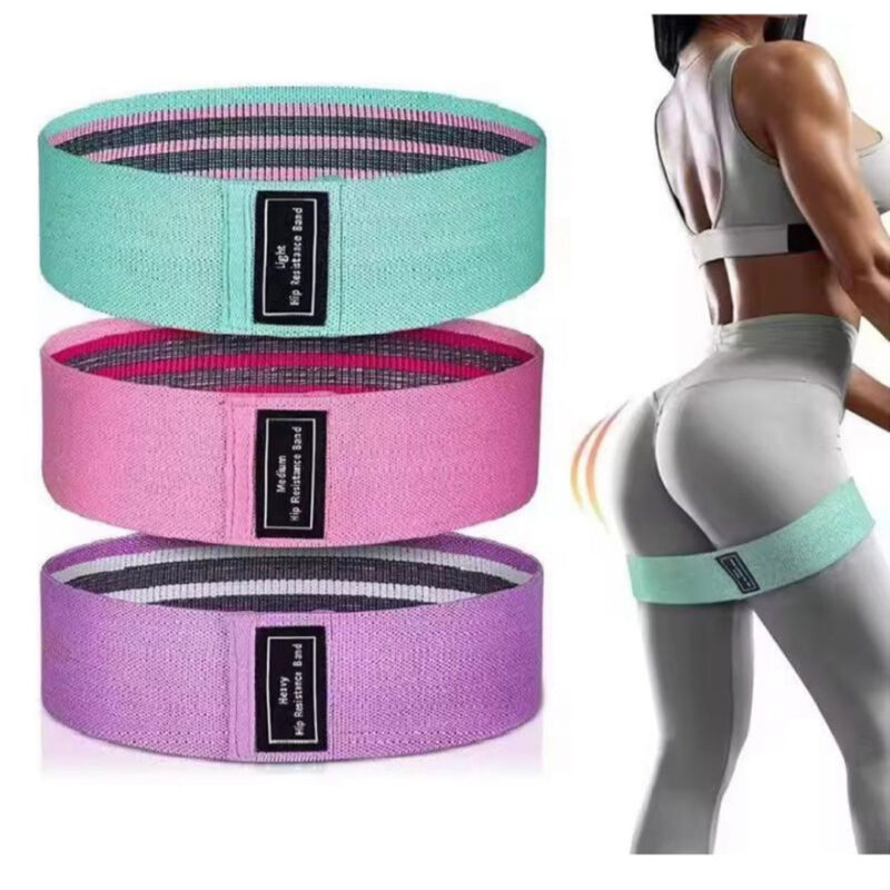 3pc-hip-resistance-band-set-1 3pc Hip Resistance Band Set - 27, 41, 68 kg Workout Bands