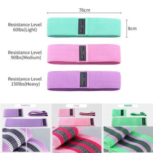 3pc-hip-resistance-band-set-3 3pc Hip Resistance Band Set - 27, 41, 68 kg Workout Bands