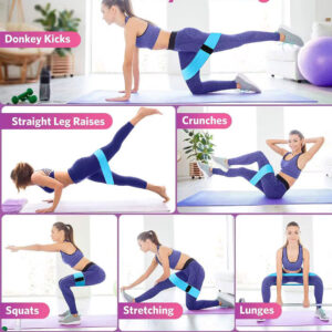 3pc-hip-resistance-band-set-4 3pc Hip Resistance Band Set - 27, 41, 68 kg Workout Bands