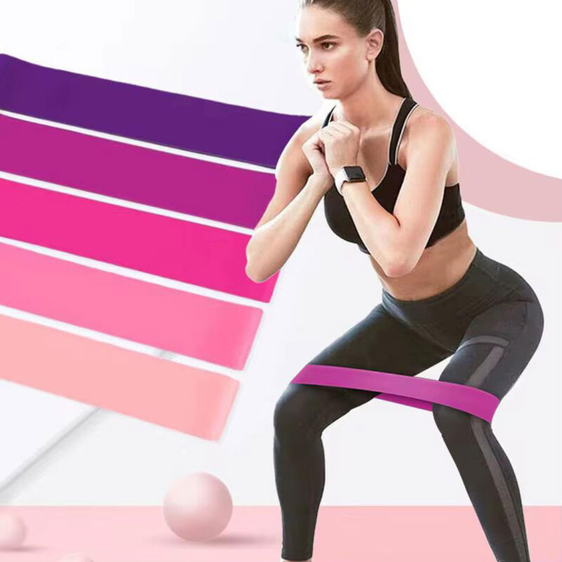 5pc Mini Loop Resistance Band Set with 5 Intensity Levels