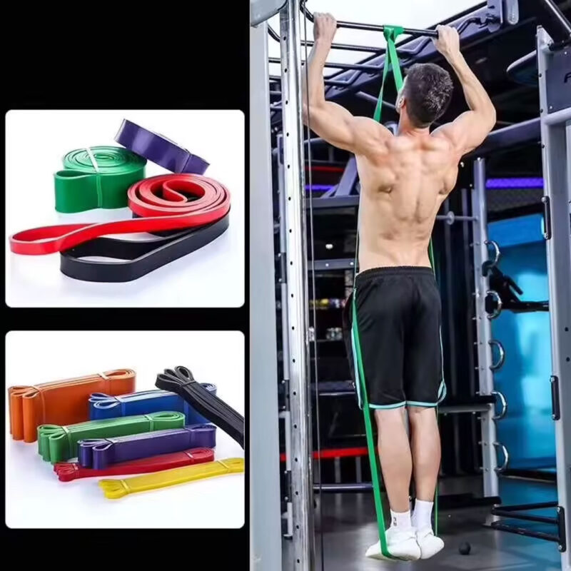 6pc Long Loop Resistance Band Set for Strength Training - 4 to 79 kg