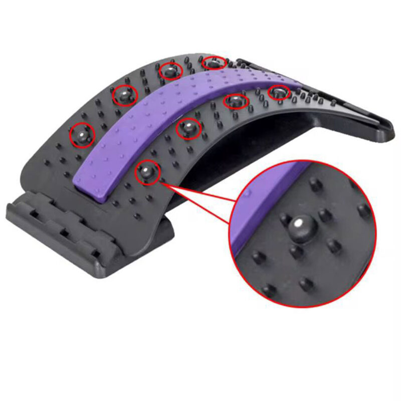 Adjustable Lumbar Back Stretcher with 3 Intensity Levels