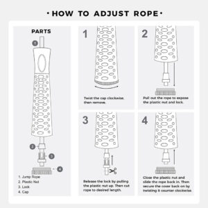 Skipping Rope with Ball Bearing & Ergonomic Grip