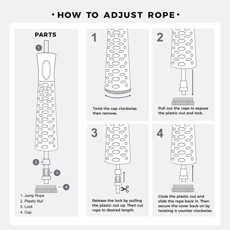 Skipping Rope with Ball Bearing & Ergonomic Grip