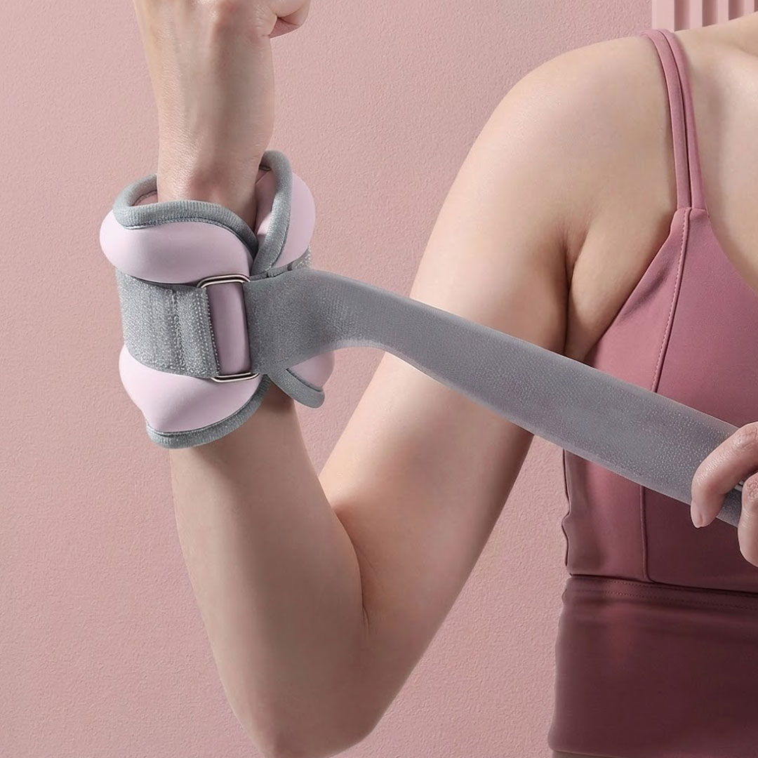 Ankle Weights - Soft Neoprene, 1 to 3kg Pair