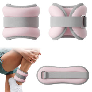 Ankle Weights - Soft Neoprene, 1 to 3kg Pair