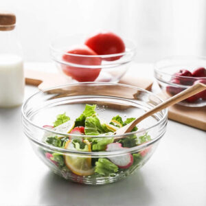 Clear Glass Stack Bowls - 6 to 23cm