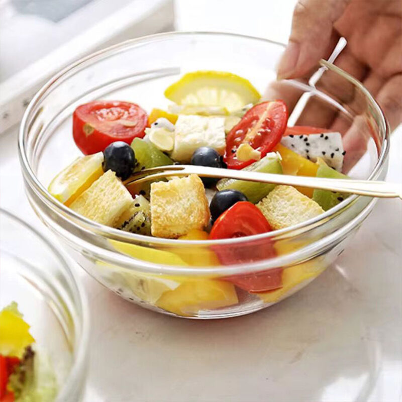 Clear Glass Stack Bowls - 6 to 23cm