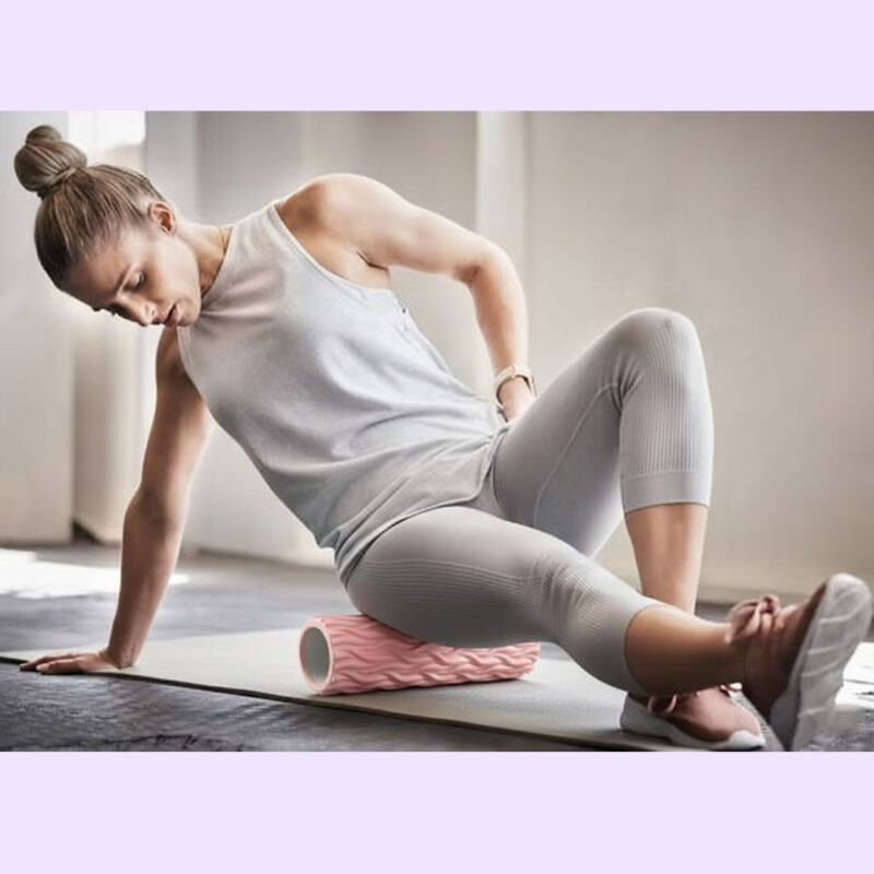 Foam Roller with 3D Texture for Deep Tissue Massage