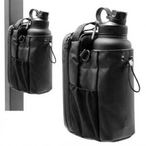 Magnetic Gym Water Bottle Bag with Phone & Essentials Storage