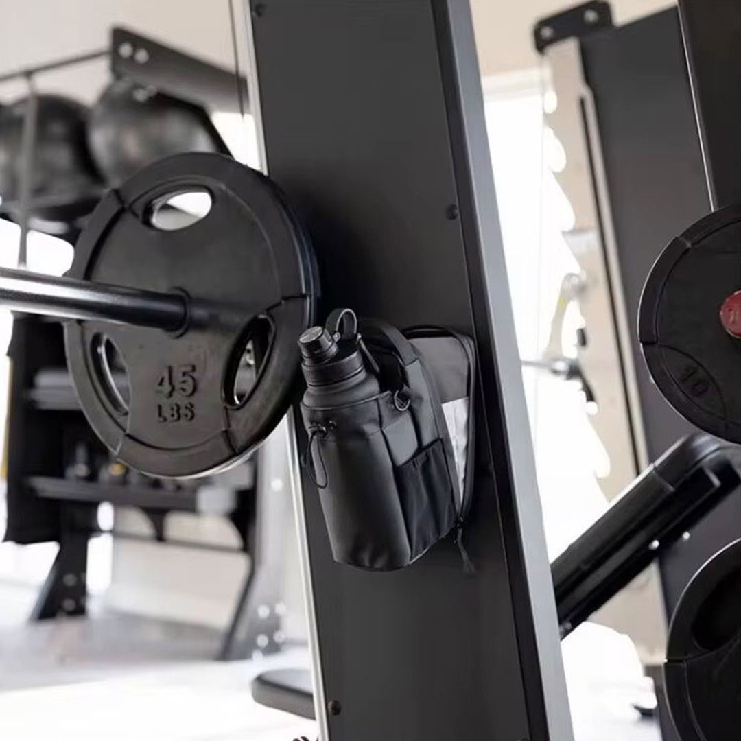 Magnetic Gym Water Bottle Bag with Phone & Essentials Storage