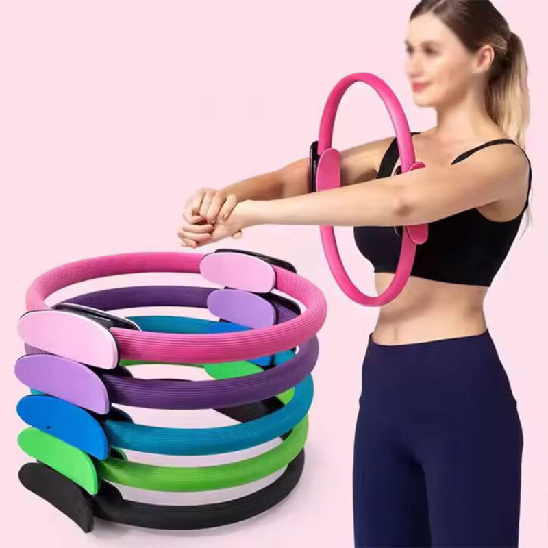 38cm Pilates Ring Exercise Circle with Padded Handles