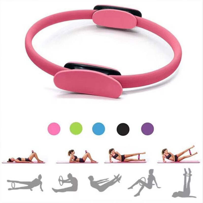 38cm Pilates Ring Exercise Circle with Padded Handles